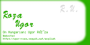 roza ugor business card